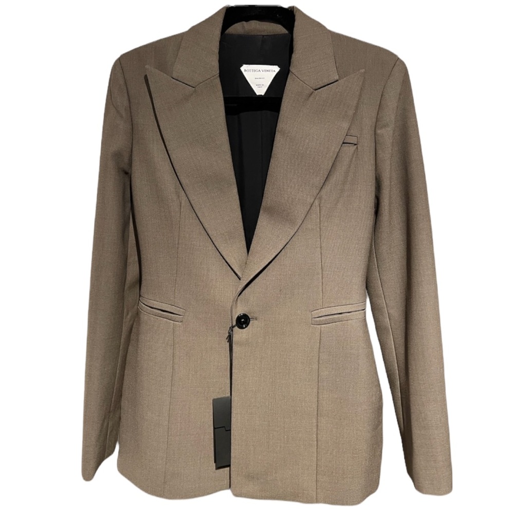 Bottega Veneta Wool Structured Single-breasted Blazer